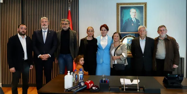 İP'li Akşener Gezici vandalların aileleri ile kucaklaştı!