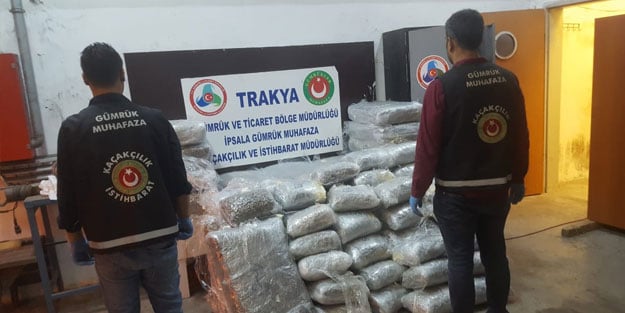 İpsala'da 335 kilogram uyuşturucu ele geçirildi