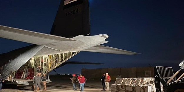 Irak, Türkiye'ye 26 uçak yardım malzemesi gönderdi