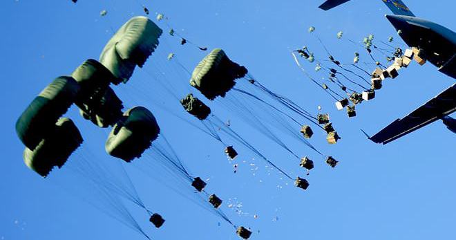 Havadan bildiri dağıtıldı: Yakında kurtarılacak