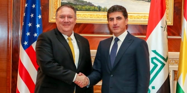 Irak'a giden Pompeo, istifa eden Barzani'ye koştu