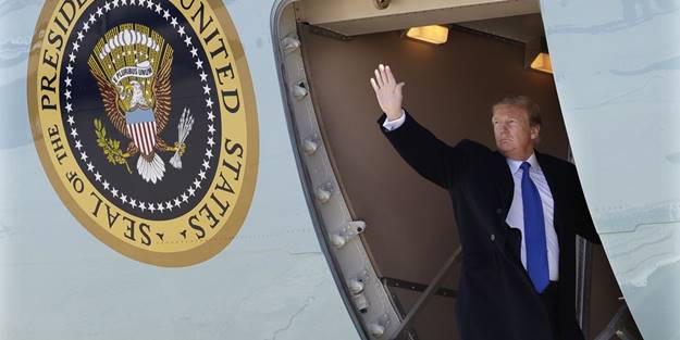 Irak'a inerken uçağının ışıkları kapatılan Trump şaşkına uğradı: Bu çok kötü, 7 trilyon dolar harcadık