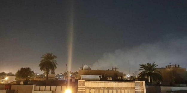 Bağdat'taki ABD Büyükelçiliği yakınına roketli saldırı