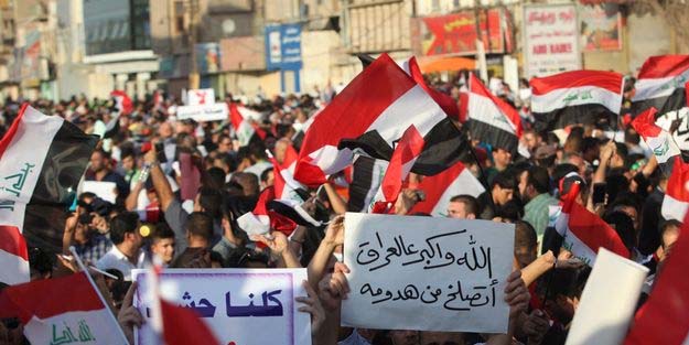 Irak'ta dış müdahaleler protesto edildi