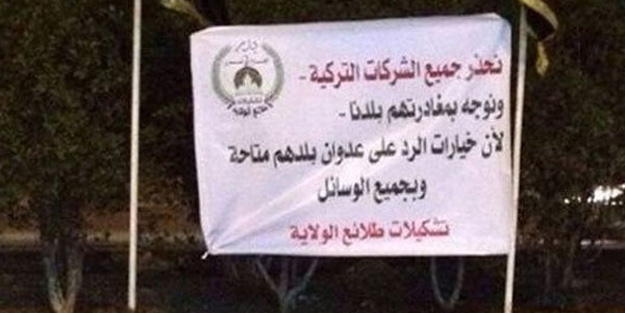 Irak'ta Türk şirketlerine küstah tehdit