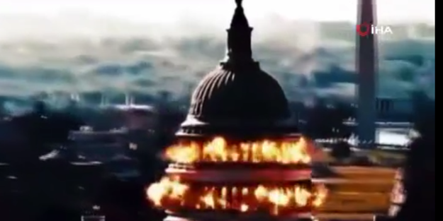 Simülasyon videoı ile gözdağı! ABD kongre binası havaya uçuruldu