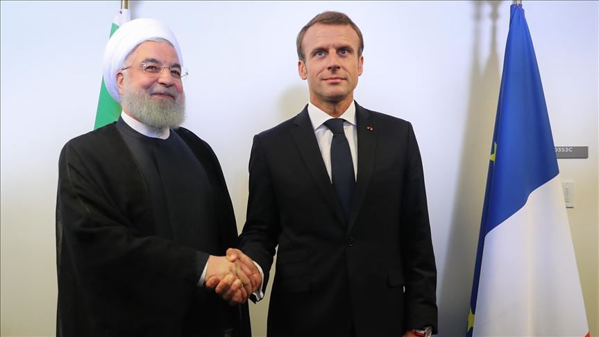 İran Cumhurbaşkanı Hasan Ruhani ile Macron bölgesel gelişmeleri görüştü
