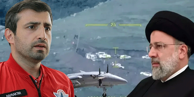 Reisi'nin öldüğü helikopterin enkazını buldu! Bayraktar'dan Akıncı İHA paylaşımı