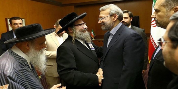 İran Meclis Başkanı Yahudi Hahamları kabul etti!