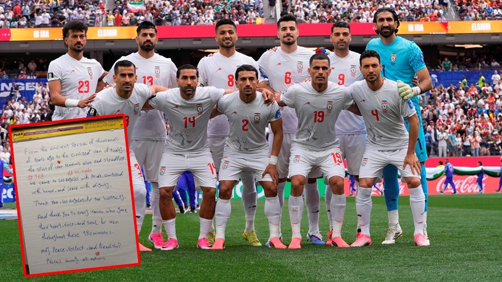 İran Milli Futbol Takımı, soyunma odasında ABD’ye mesaj bıraktı