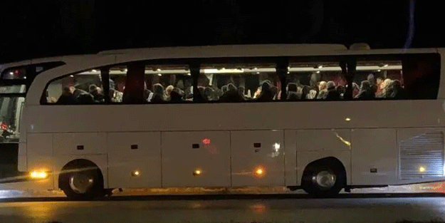 İran plakalı otobüsten çıkanlar şaşırttı