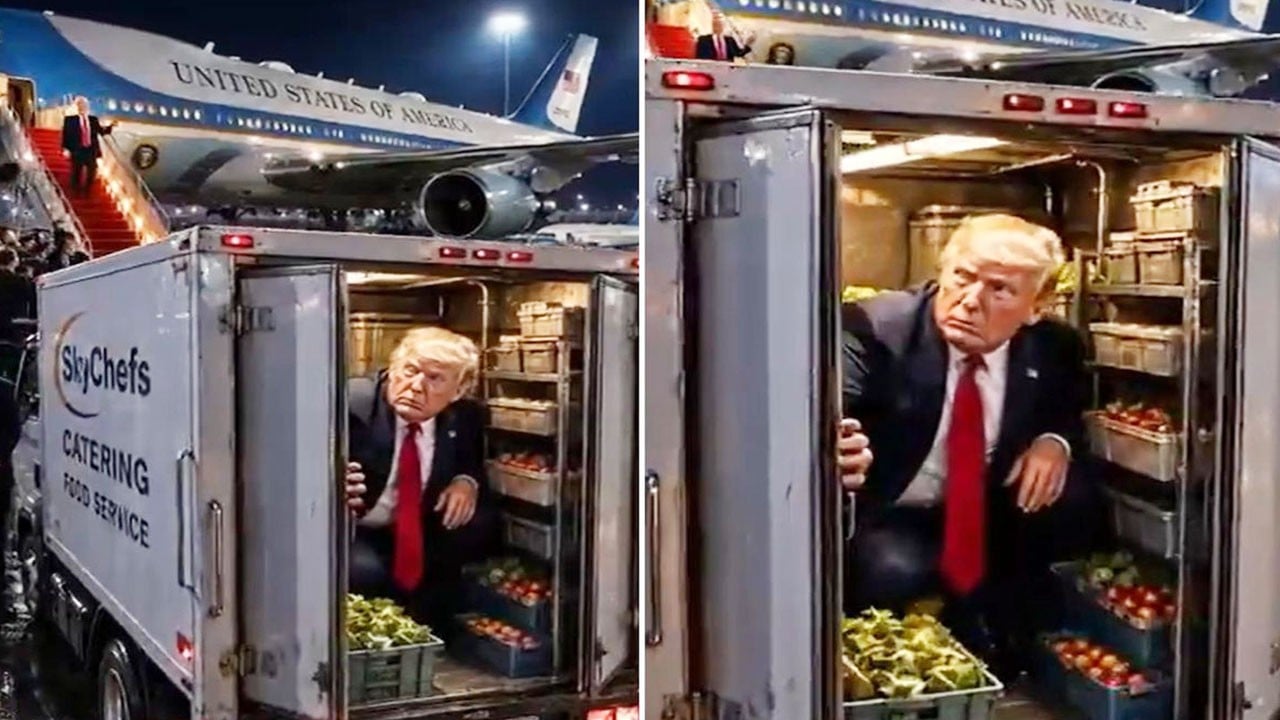İran, Trump'la böyle dalga geçti: Gizli uçuşu 'Catering kaçamağı' başlıklı video ile tiye aldılar