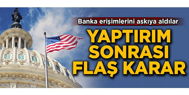 İran'a yaptırım sonrası flaş karar! Banka erişimleri askıya alındı