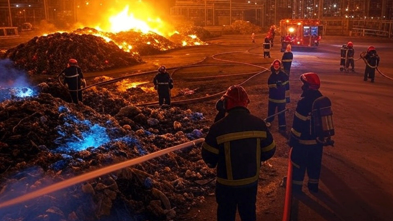 İran'da tehlikeli yangın