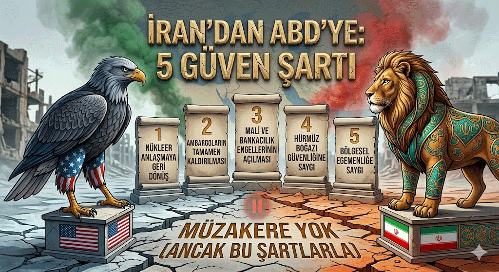 İran’dan ABD’ye müzakere resti: 5 "güven" şartı yerine getirilmeden masaya dönüş yok