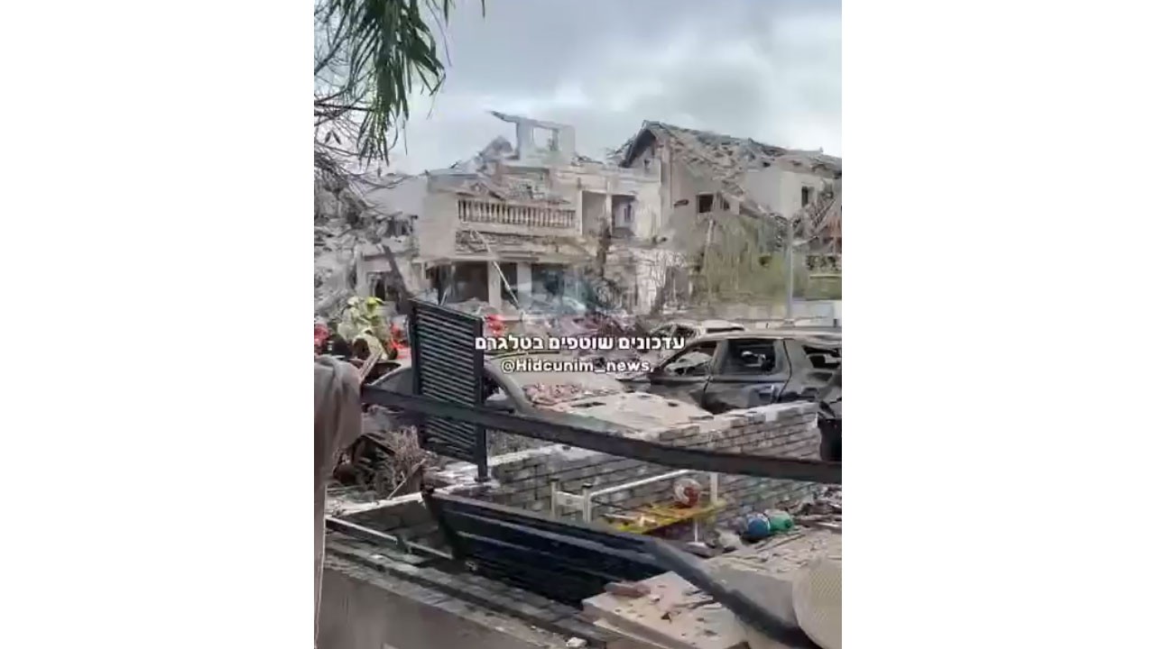 İran'ın bıraktığı hasar gün ağarınca ortaya çıktı! İşte Tel Aviv'den son görüntüler