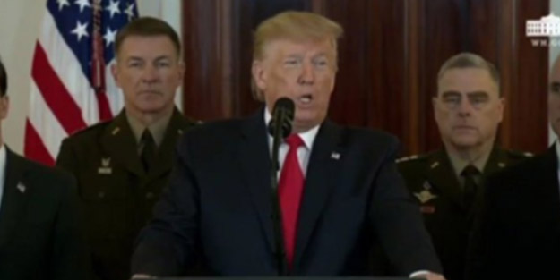 İran'ın saldırısının ardından Trump'tan flaş açıklama! 