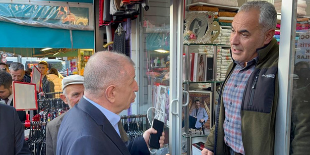 Irkçı Ümit Özdağ'a esnaf şamarı! Bu cevabı hiç beklemiyordu