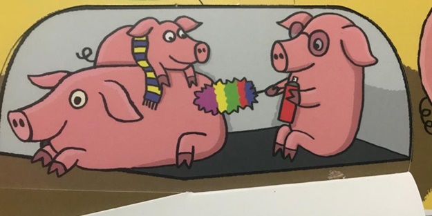 İş Bankası Yayınevi'nden skandal kitapçık: 1-3 yaş arası çocukların bilinçaltına 'domuz' güzellemesi!