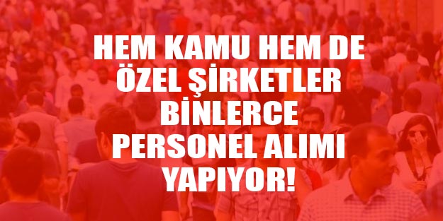 İş ilanları personel alımı işçi memur iş başvurusu kamu personel alımları