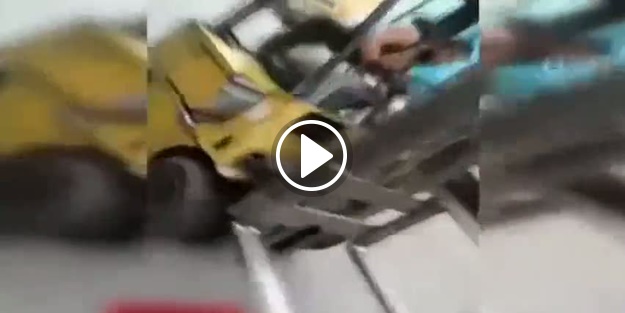 İş makinesiyle drift sosyal medyayı salladı!