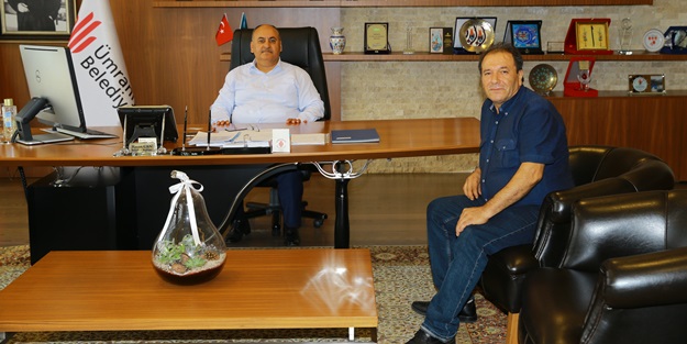 İş sahibi olan vatandaştan, başkan Hasan Can'a ziyaret