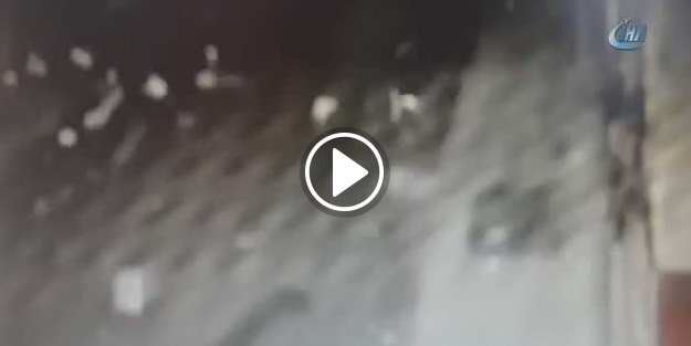 İş yerindeki patlama güvenlik kamerasında