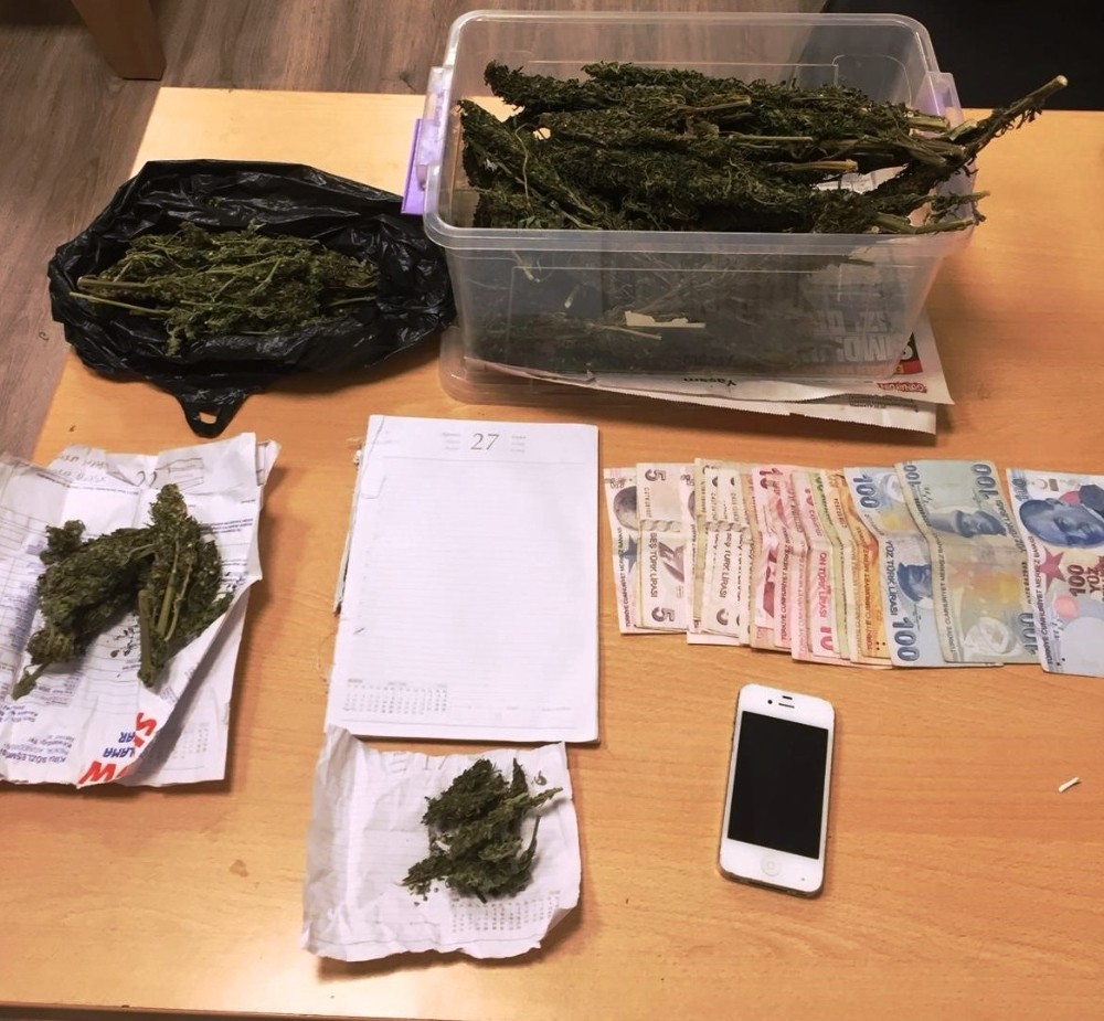 İş yerinden 460 gram esrar ele geçirildi: 1 tutuklama 