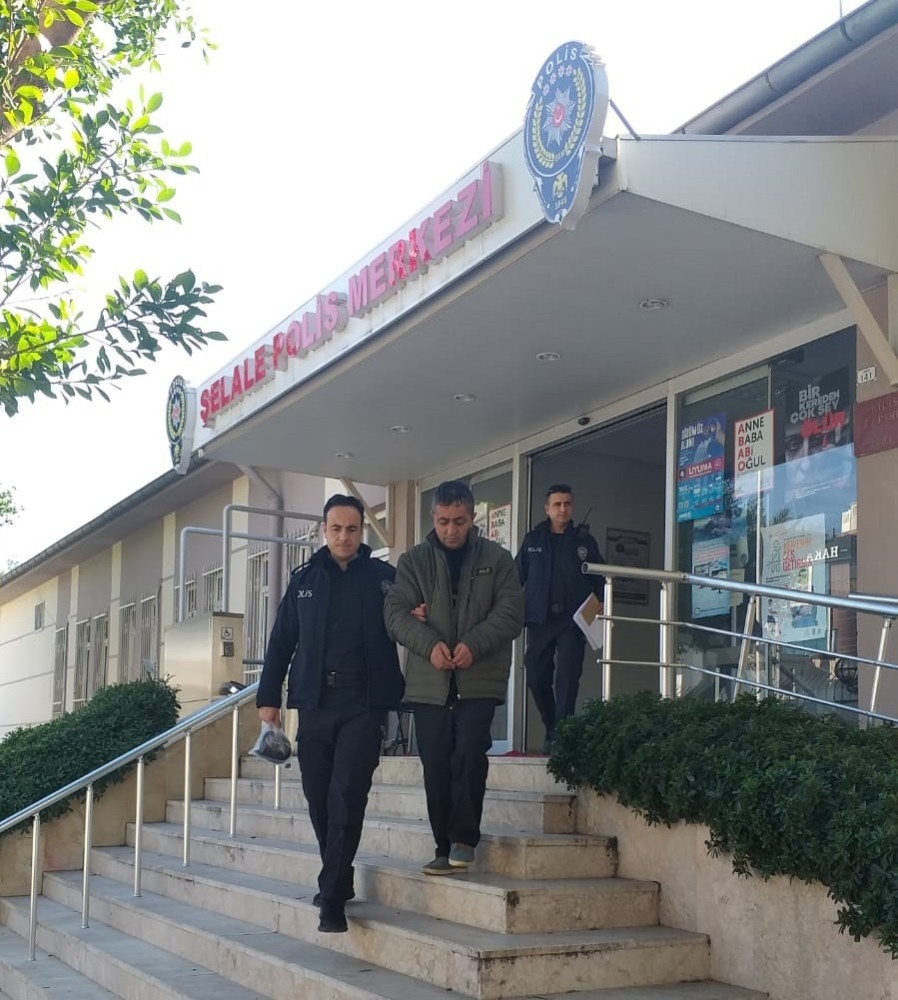İş yerine bahçe kapısından giren hırsız yakalandı 