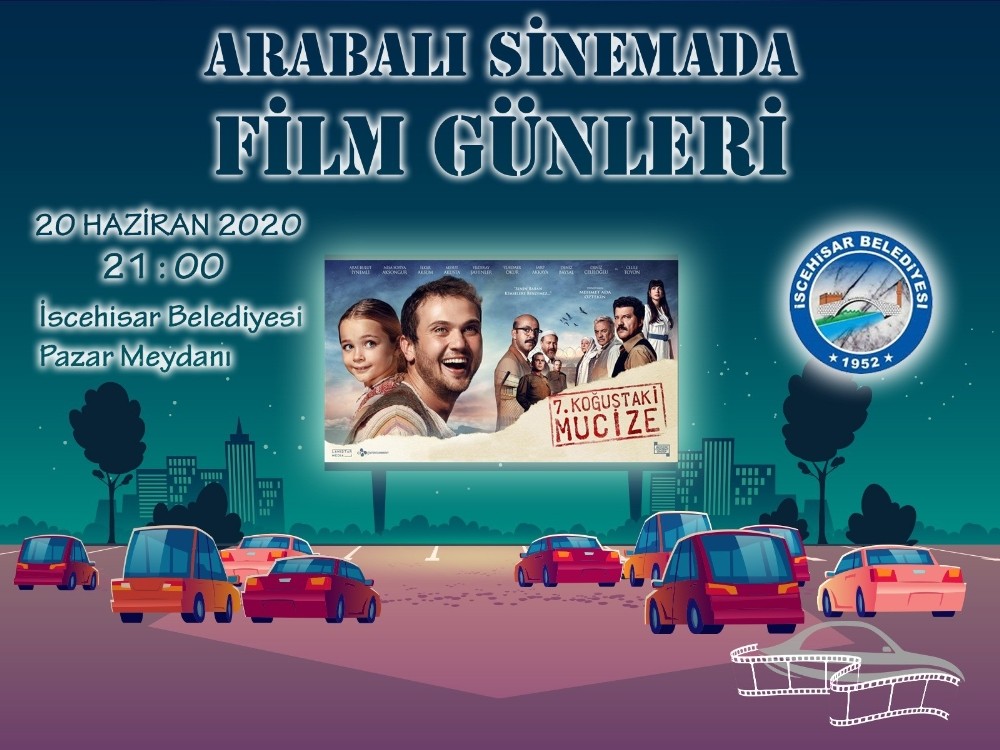 İscehisar’da arabada sinema etkinliği düzenlenecek 