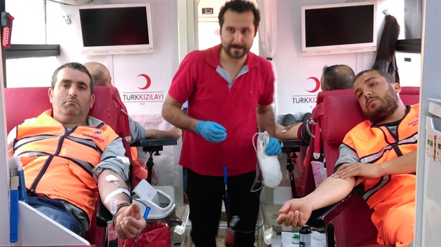 İşçi Bayramı'nda kan bağışladılar