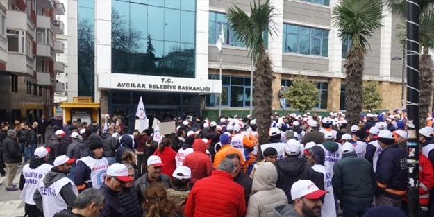 İşçiler CHP'li Avcılar belediyesini bastı!