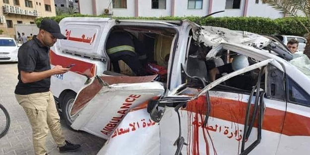 İşgal rejimi yaralı taşıyan ambulansları hedef alıyor!