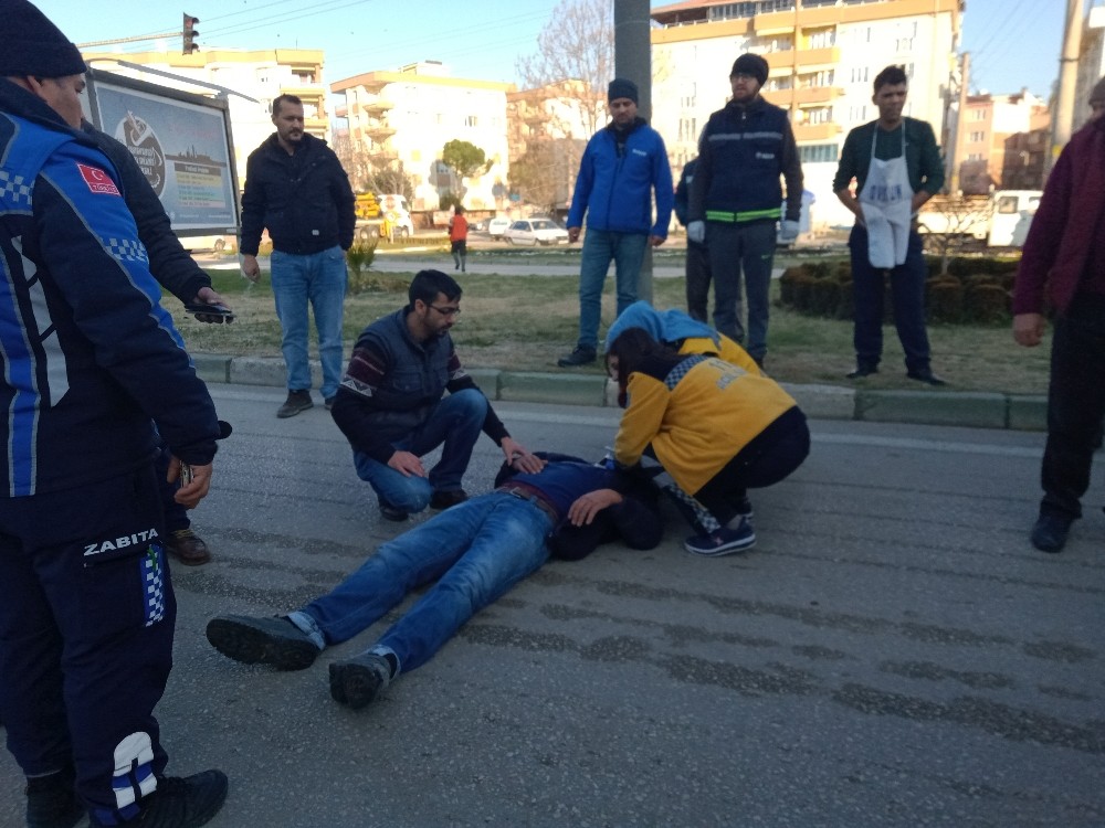 Işıklarda kaza: 1 yaralı 
