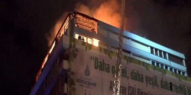 İSKİ binasında yangın
