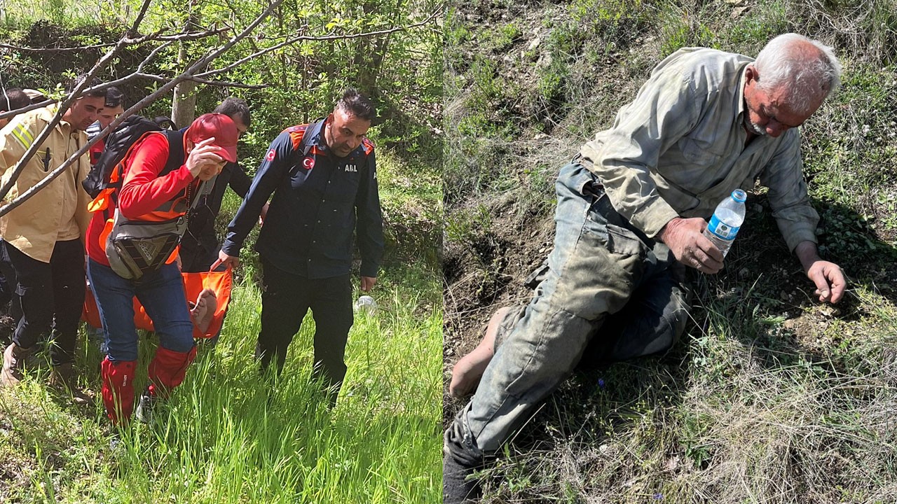 İskilip’in 2 gündür havada ve karada aradığı Ahmet amca dağda uyurken bulundu