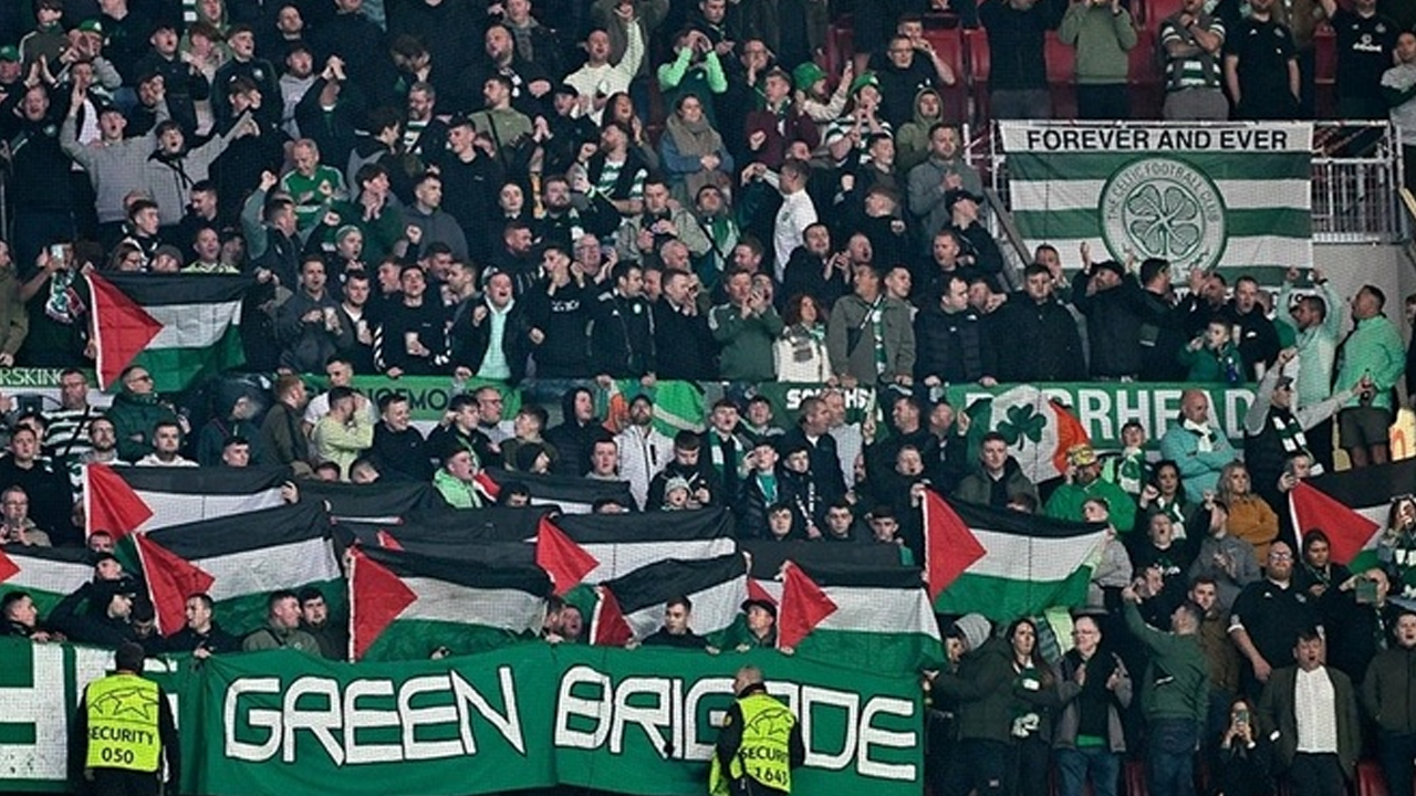 İskoçyalı Celtic taraftarlarının İsrail'e sert tepkisi sürüyor!
