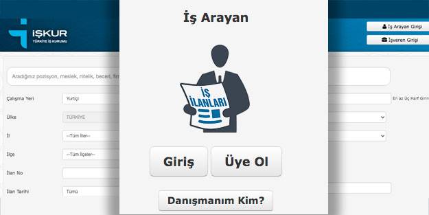 İŞKUR açık iş ilanları sorgulama ekranı
