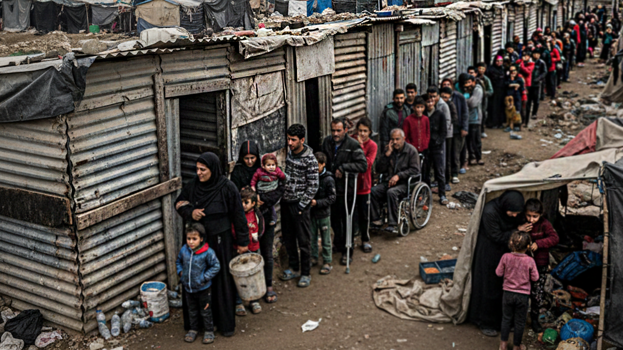 İslam dünyası için utanç tablosu: Gazze'de tuvalet kuyrukları!