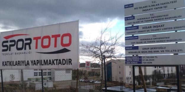 İslami ilimler fakültesi 'Spor Toto katkılarıyla' yapılıyor!