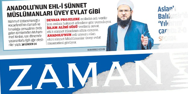 İsmailağa'dan diyalogcu Zaman'ın fitne kokan haberine yalanlama