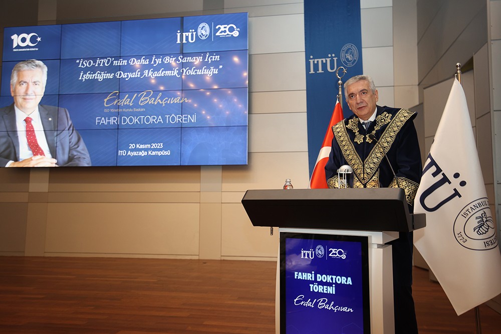 İSO Başkanı Erdal Bahçıvan'a fahri doktora unvanı!