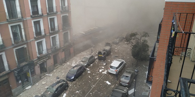 İspanya'da şok! Başkentte şiddetli patlama