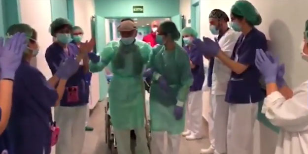 93 yaşında koronavirüsü yendi!