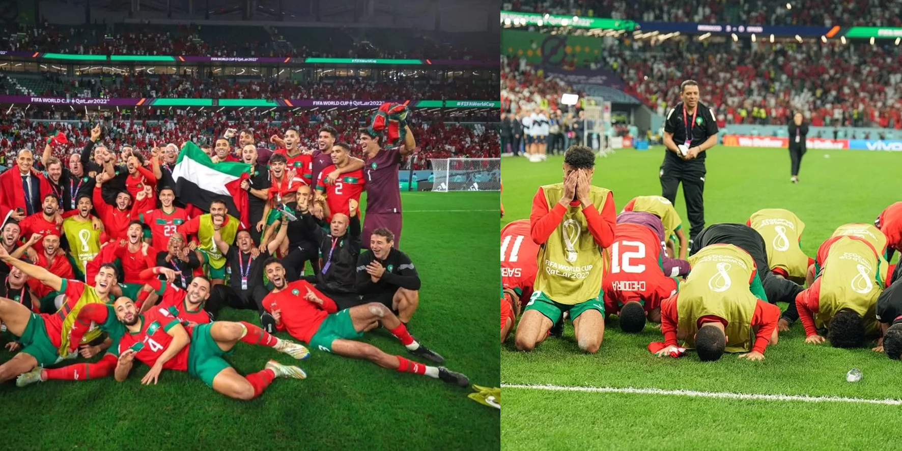 İspanya’yı deviren Faslı oyuncular Filistin bayrağı açtı