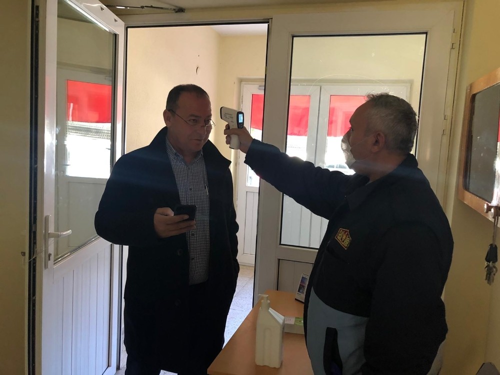 Isparta OSB’de korana virüs tedbiri 