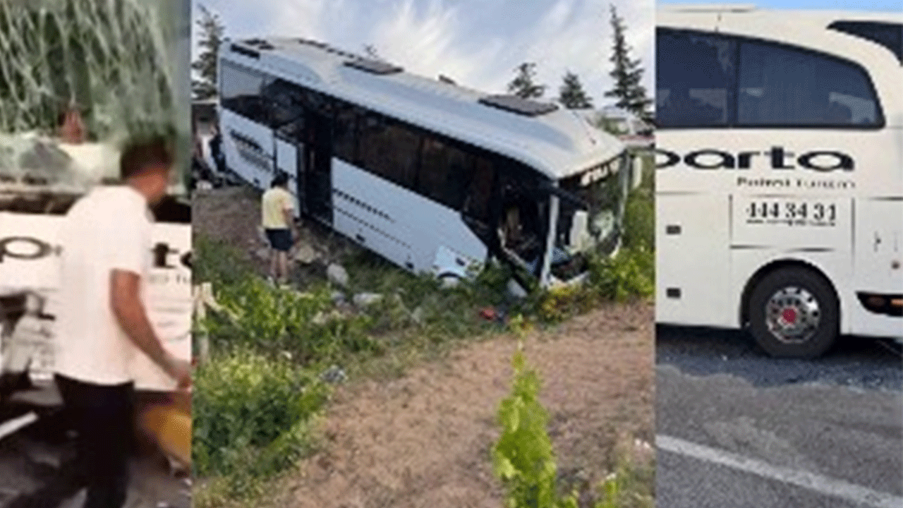 Isparta'da iki yolcu otobüsü çarpıştı!