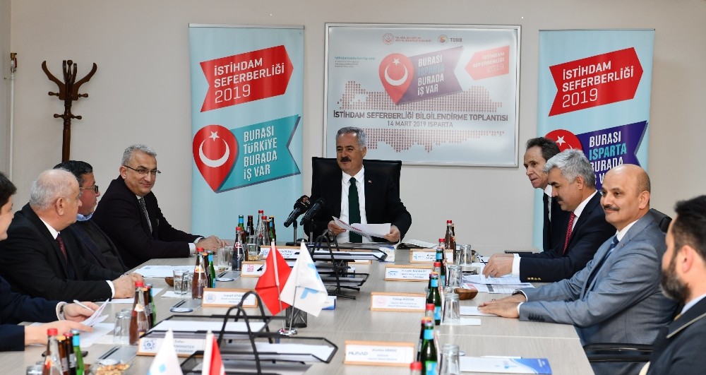 Isparta’da İstihdam Seferberliği 2019 Bilgilendirme Toplantısı 