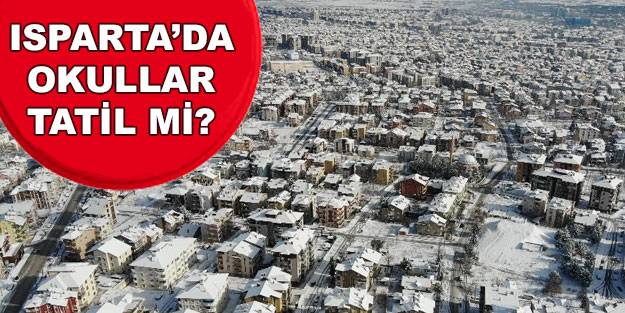 Isparta'da okullar tatil mi? Isparta'da yarıyıl tatili uzadı mı? 7 Şubat Pazartesi Isparta'da okul var mı?