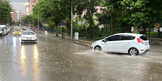 Isparta'da sağanak ve dolu yağışı